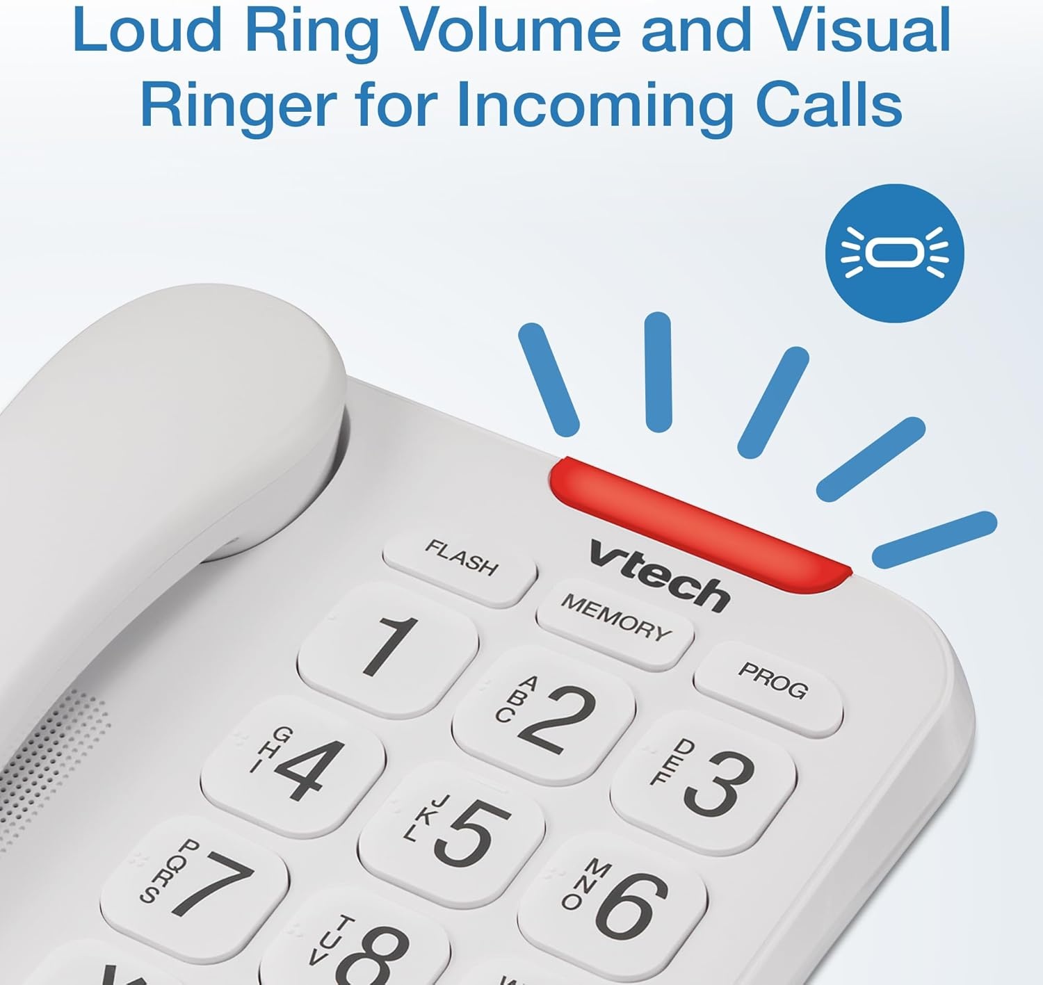image:imageVTech SN1127 Amplified Corded Senior Phone with Answering Machine 8 Photo Speed Dial 90dB Loud Ringer Big ButtonsCordedSN1107