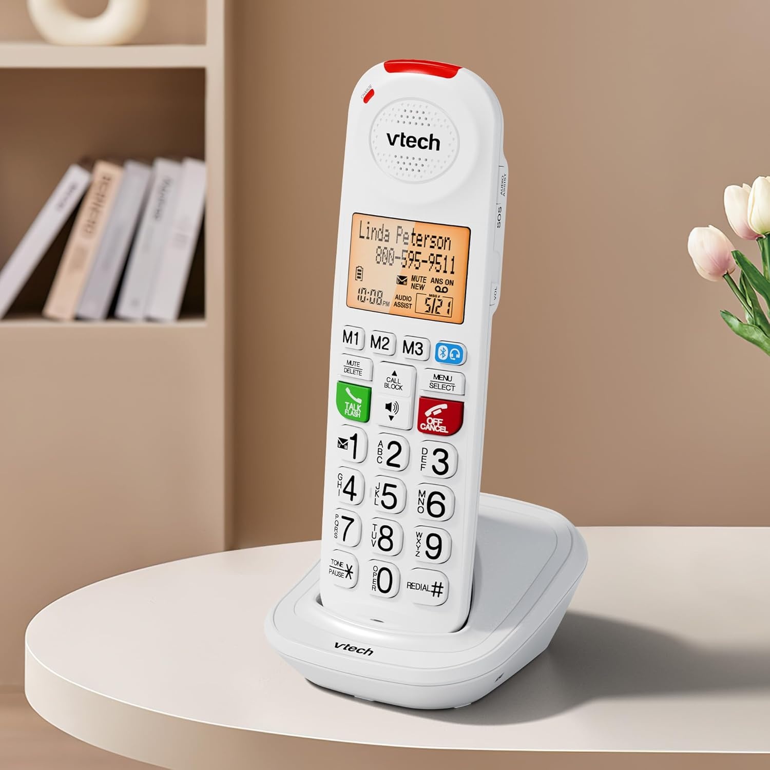 image:imageVTech SN1127 Amplified Corded Senior Phone with Answering Machine 8 Photo Speed Dial 90dB Loud Ringer Big ButtonsCordlessAdditional Handset