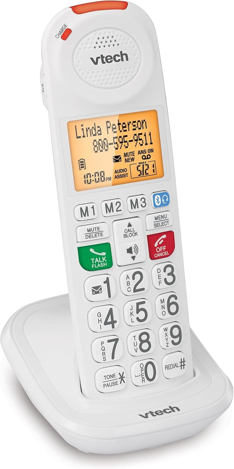 image:imageVTech SN1127 Amplified Corded Senior Phone with Answering Machine 8 Photo Speed Dial 90dB Loud Ringer Big ButtonsCordlessAdditional Handset