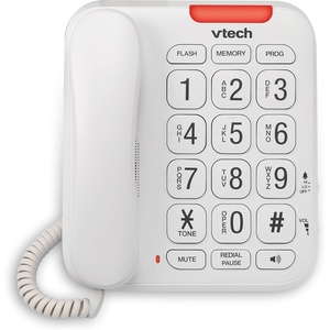 image:imageVTech SN1127 Amplified Corded Senior Phone with Answering Machine 8 Photo Speed Dial 90dB Loud Ringer Big ButtonsCordedSN1107