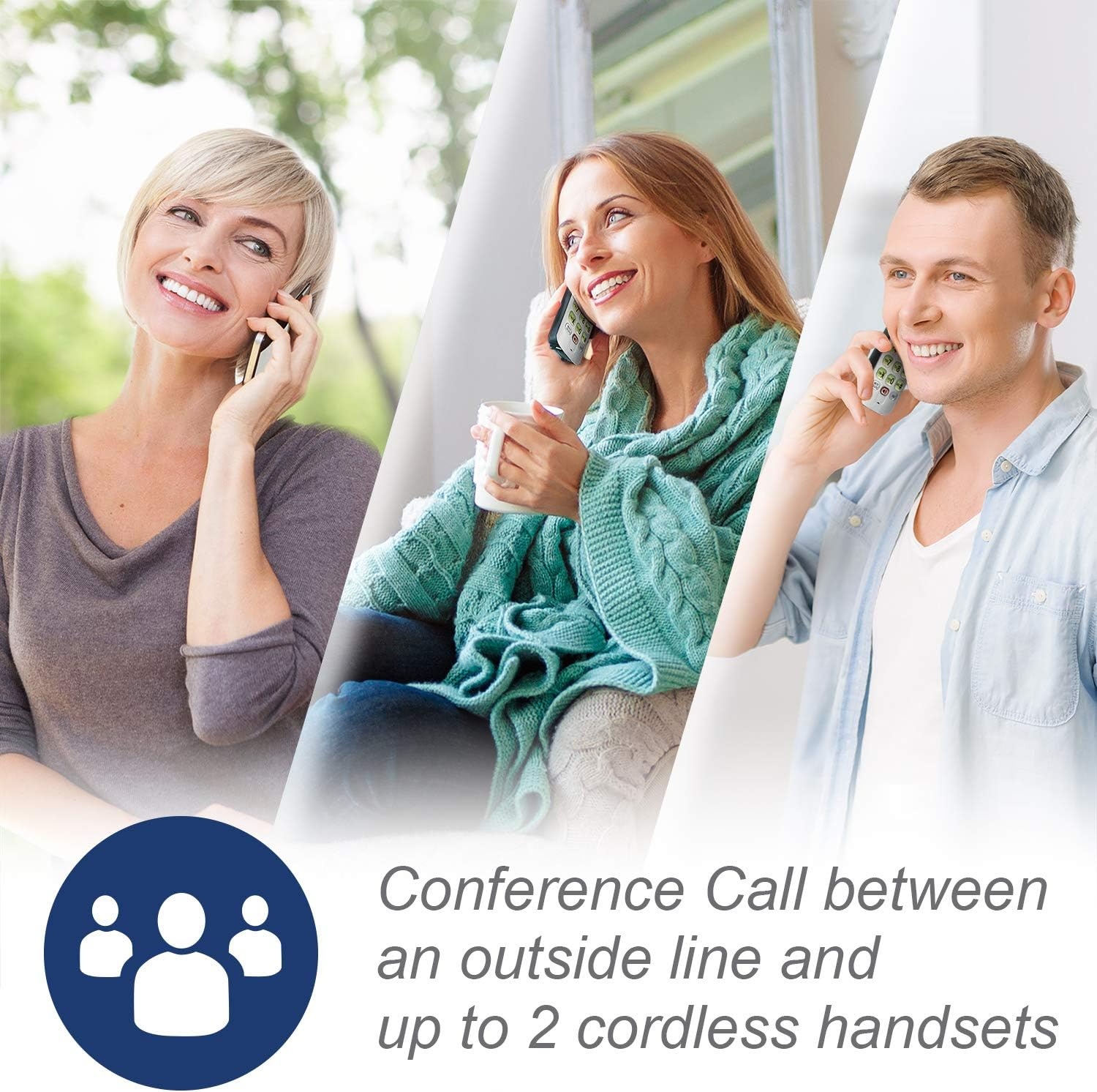 image:imageVTech CS6529 1Handset Cordless Phone with Answering Machine Caller IDCall Waiting DECT 60 Handset Speakerphone SilverBlack1 Handset Blue