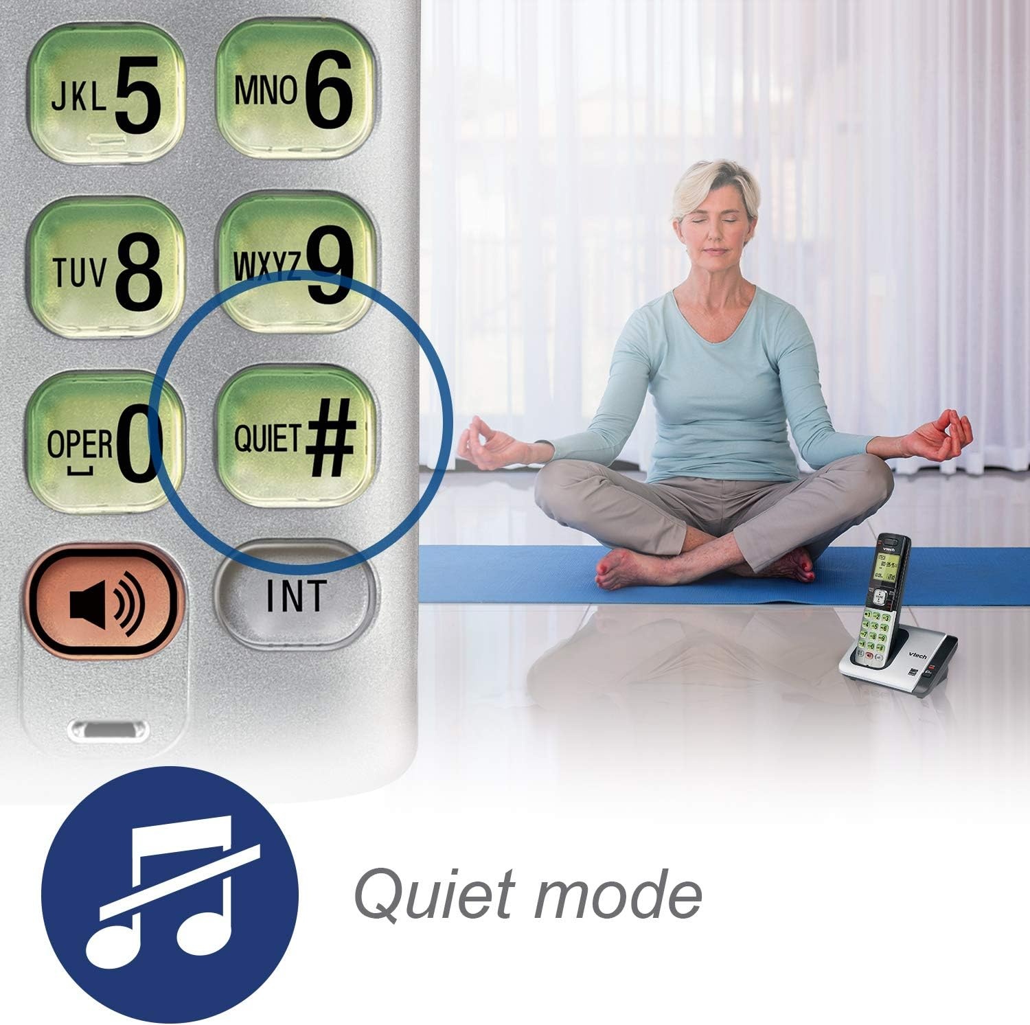 image:imageVTech CS6529 1Handset Cordless Phone with Answering Machine Caller IDCall Waiting DECT 60 Handset Speakerphone SilverBlack3 Handsets Silver
