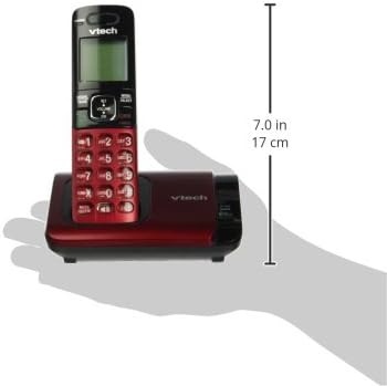 image:imageVTech CS6529 1Handset Cordless Phone with Answering Machine Caller IDCall Waiting DECT 60 Handset Speakerphone SilverBlackRed