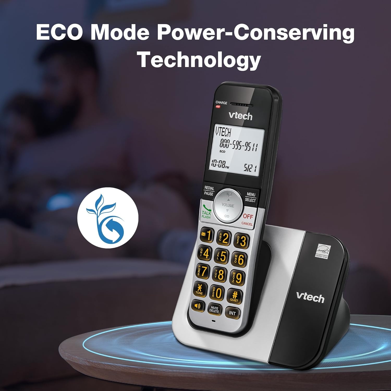 image:imageVTech Cordless Home Phone with Answering Machine FullDuplex Speakerphone Large Backlit Display Big Buttons Caller ID Easy Setup VG232Caller ID