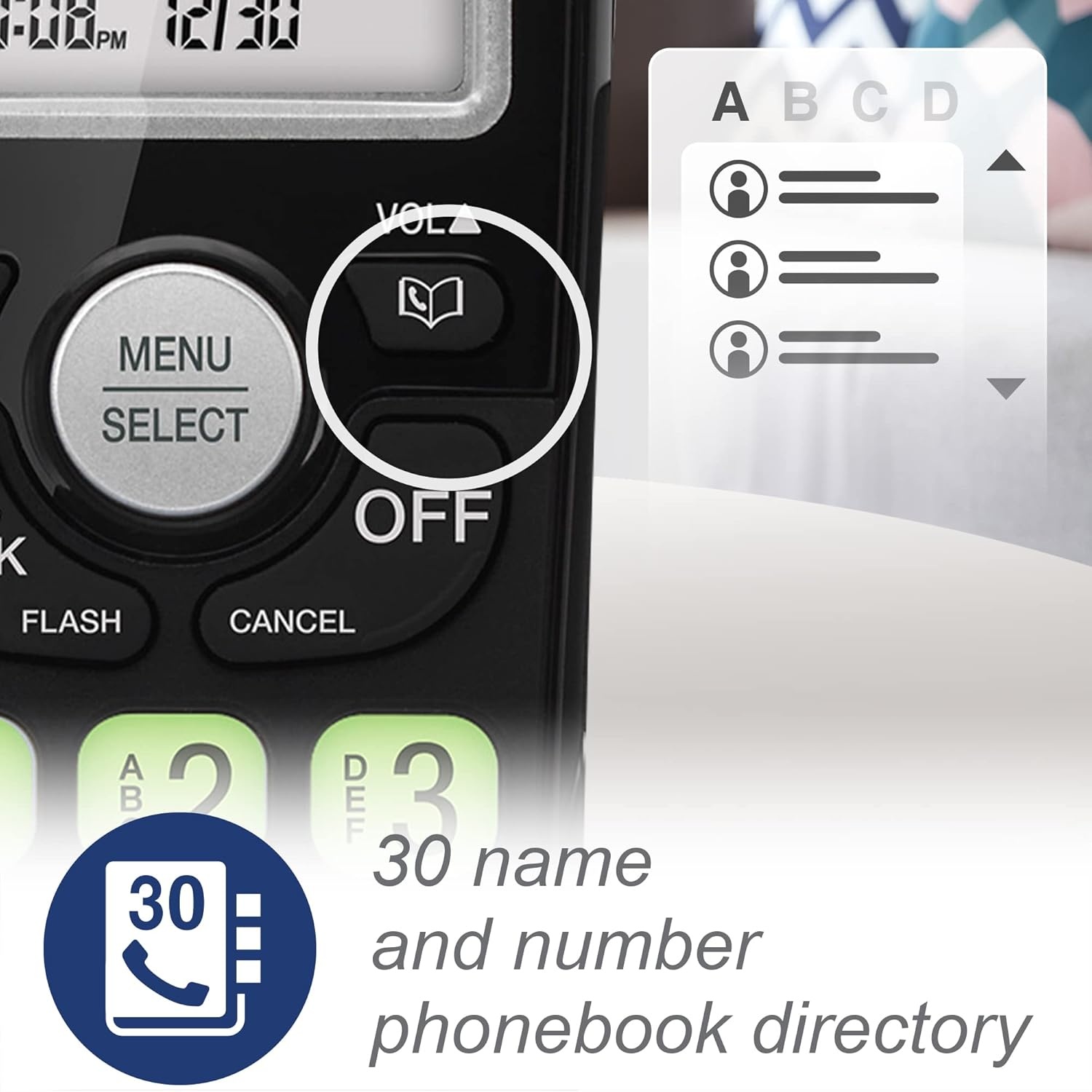 image:imageVTech Cordless Home Phone with Answering Machine FullDuplex Speakerphone Large Backlit Display Big Buttons Caller ID Easy Setup VG232Caller ID