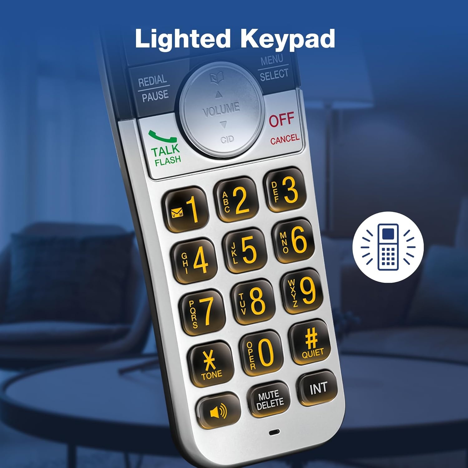 image:imageVTech Cordless Home Phone with Answering Machine FullDuplex Speakerphone Large Backlit Display Big Buttons Caller ID Easy Setup VG232Caller ID