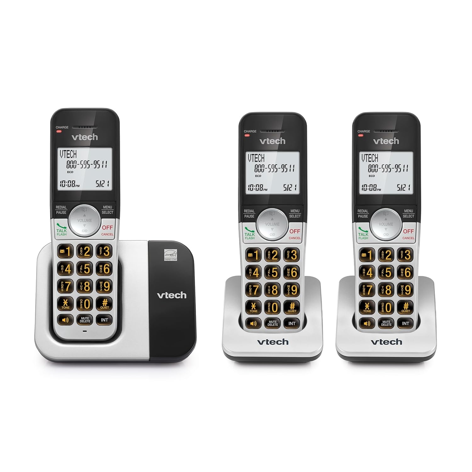 image:imageVTech Cordless Home Phone with Answering Machine FullDuplex Speakerphone Large Backlit Display Big Buttons Caller ID Easy Setup VG232Caller ID