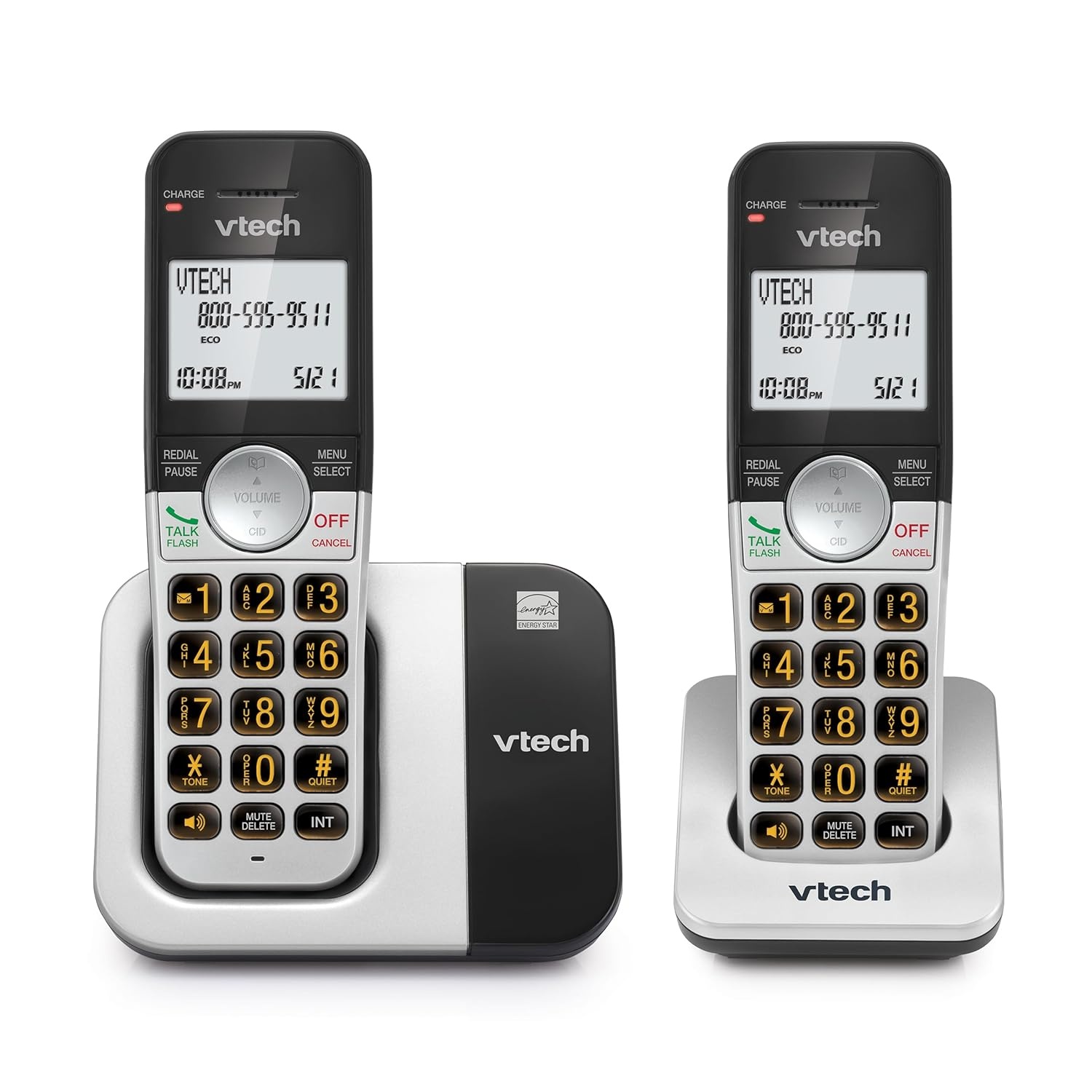 image:imageVTech Cordless Home Phone with Answering Machine FullDuplex Speakerphone Large Backlit Display Big Buttons Caller ID Easy Setup VG232Caller ID