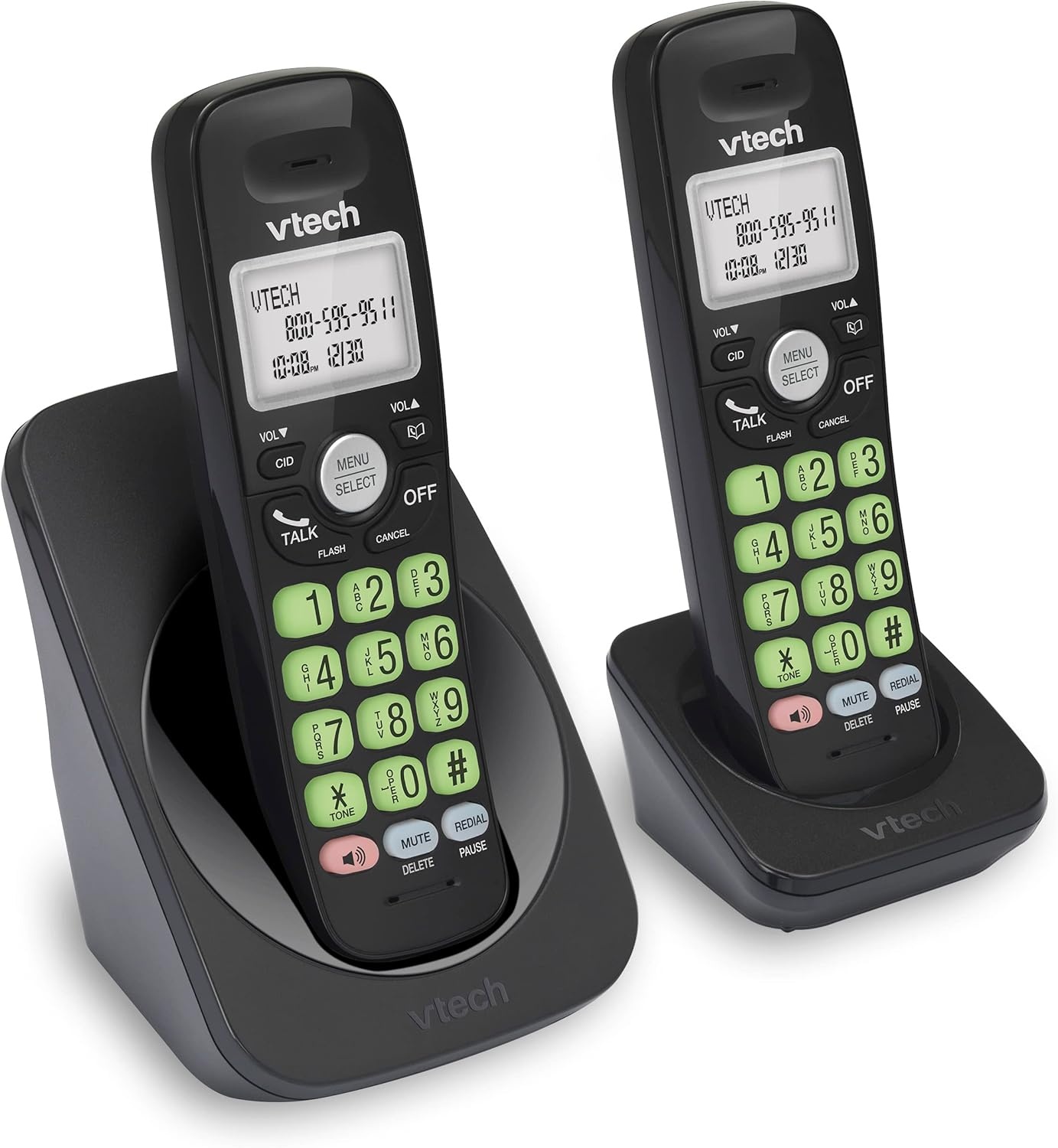 image:imageVTech VG134 DECT 60 Cordless Phone with Digital Answering System FullDuplex Speakerphone Backlit Keypad amp Display Caller IDCall WaitingBlack