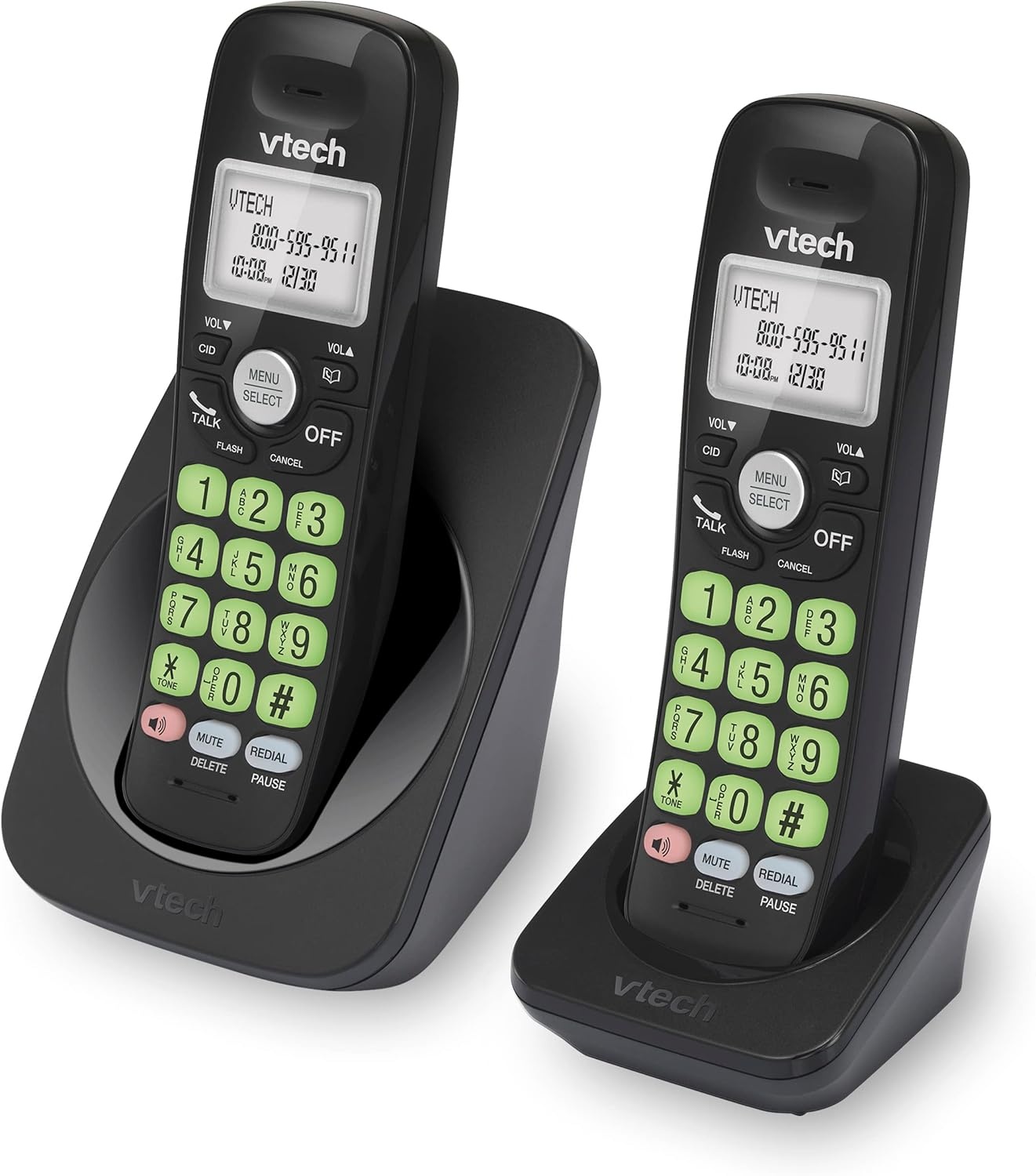 image:imageVTech VG134 DECT 60 Cordless Phone with Digital Answering System FullDuplex Speakerphone Backlit Keypad amp Display Caller IDCall WaitingBlack
