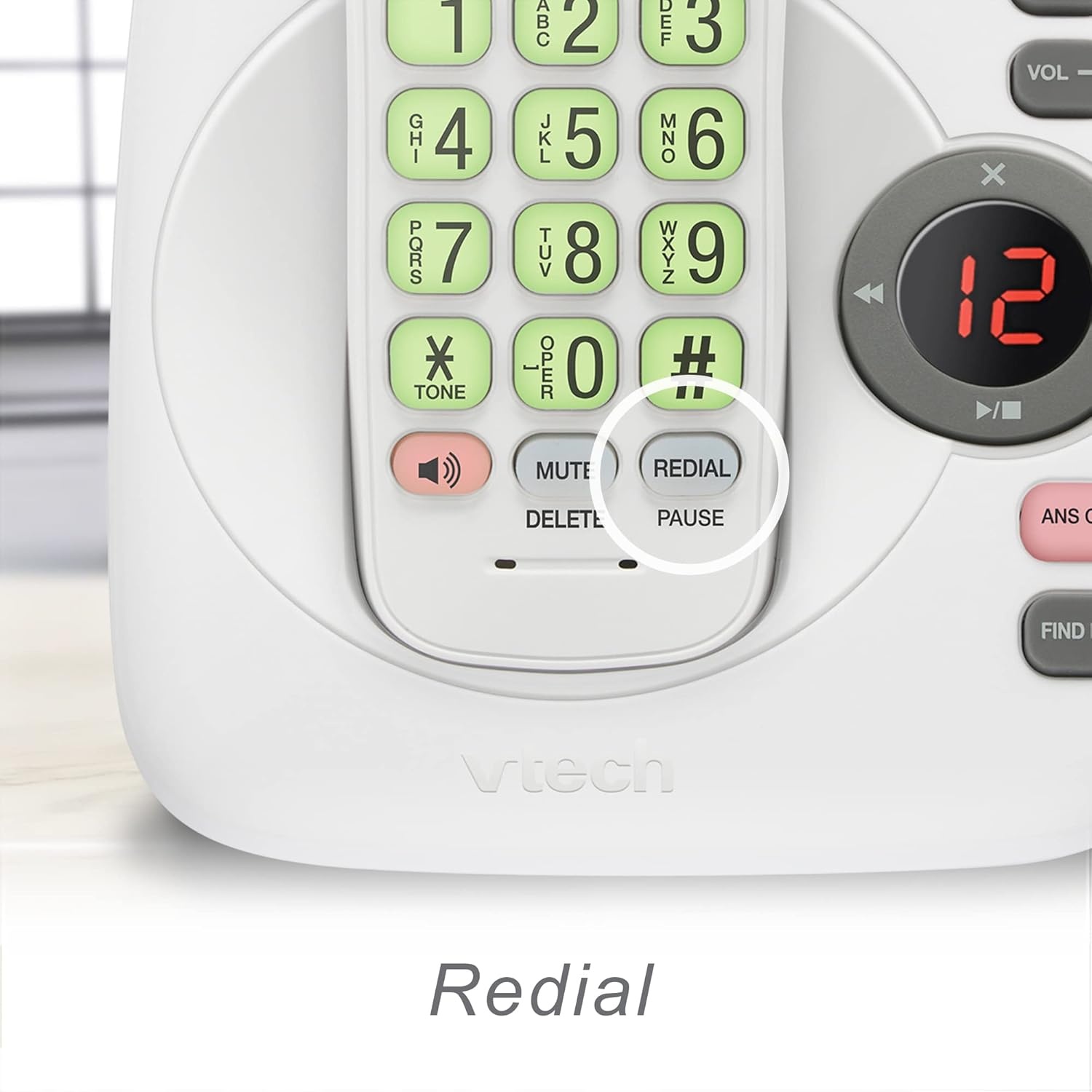 image:imageVTech VG134 DECT 60 Cordless Phone with Digital Answering System FullDuplex Speakerphone Backlit Keypad amp Display Caller IDCall WaitingWhite