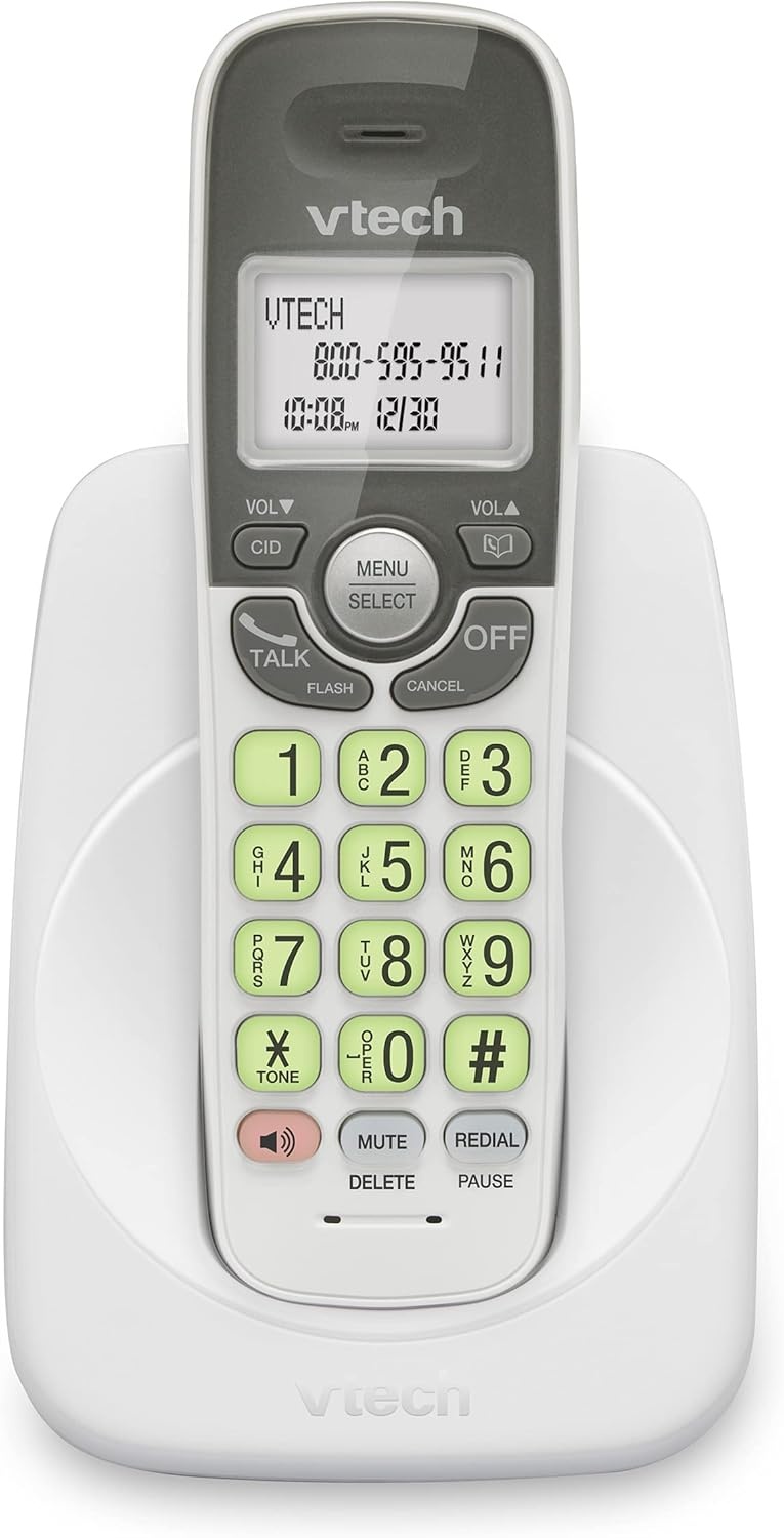 image:imageVTech VG134 DECT 60 Cordless Phone with Digital Answering System FullDuplex Speakerphone Backlit Keypad amp Display Caller IDCall WaitingWhite