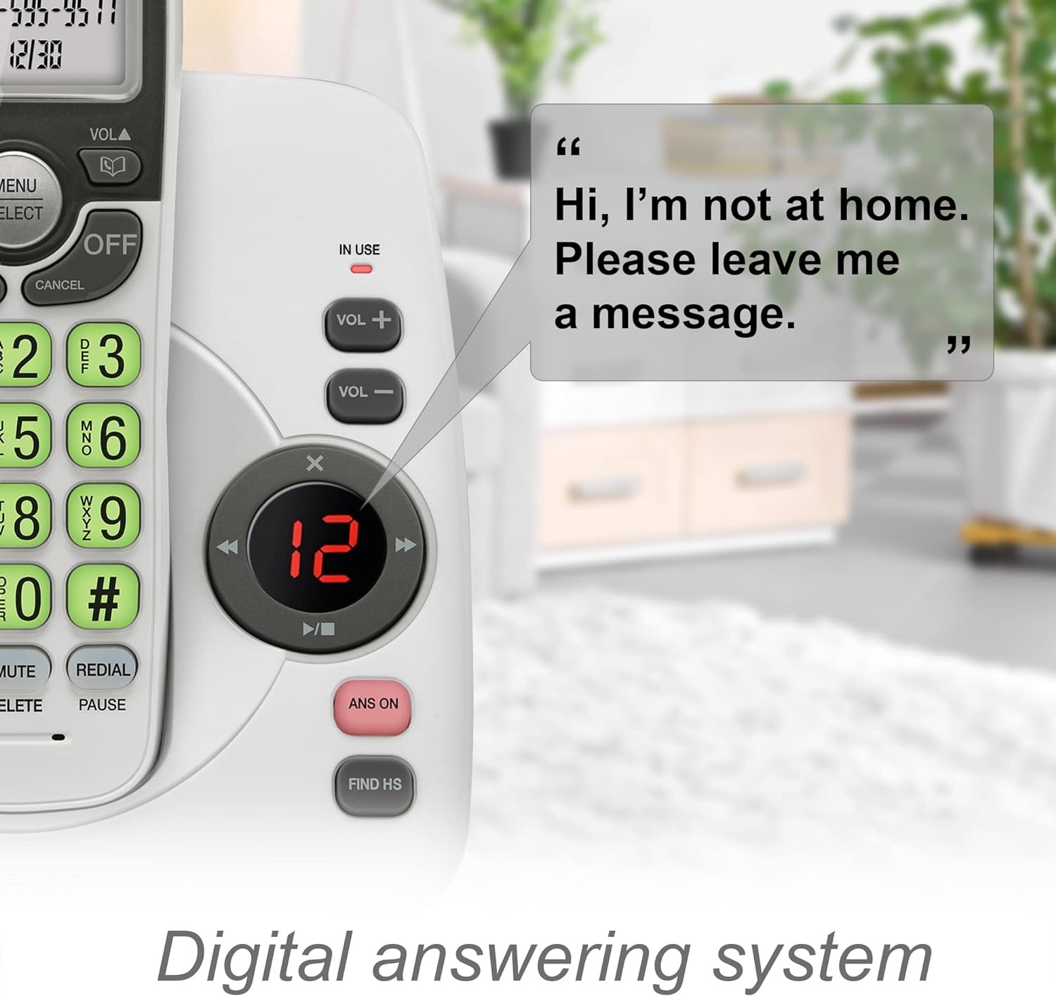 image:imageVTech VG134 DECT 60 Cordless Phone with Digital Answering System FullDuplex Speakerphone Backlit Keypad amp Display Caller IDCall WaitingWhite