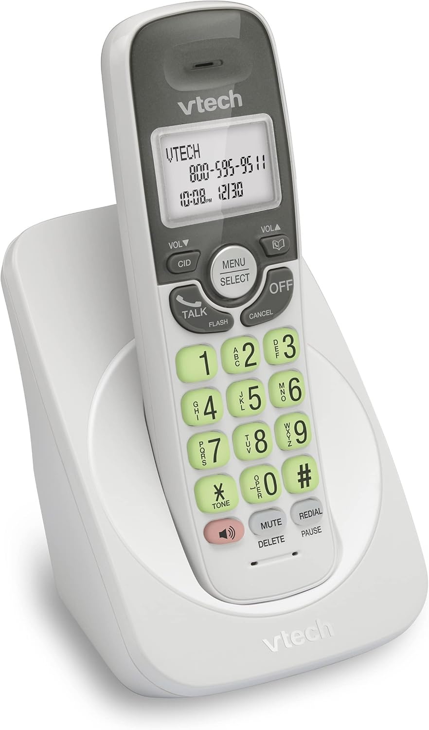image:imageVTech VG134 DECT 60 Cordless Phone with Digital Answering System FullDuplex Speakerphone Backlit Keypad amp Display Caller IDCall WaitingWhite