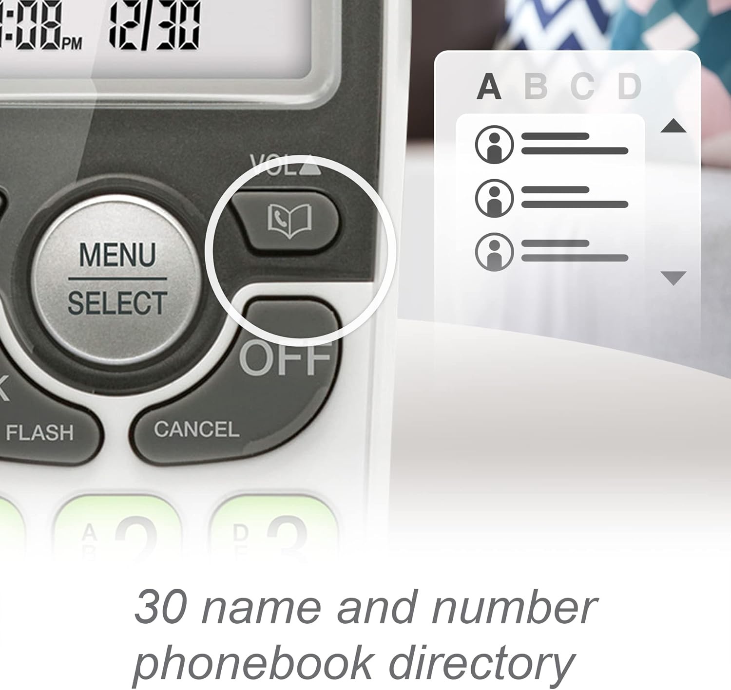 image:imageVTech VG134 DECT 60 Cordless Phone with Digital Answering System FullDuplex Speakerphone Backlit Keypad amp Display Caller IDCall WaitingWhite