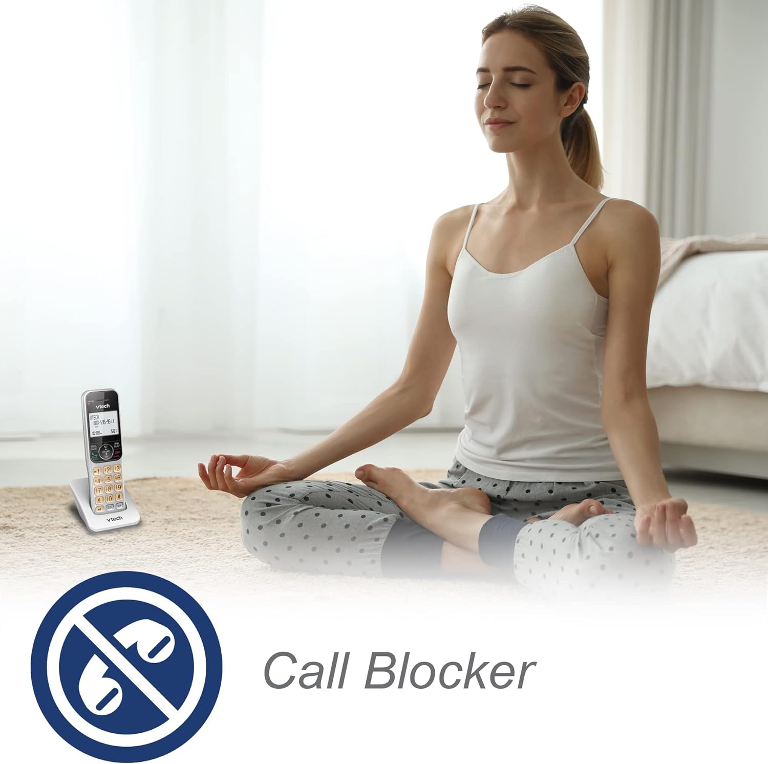 image:imageVTech VG2082 DECT 60 CordedCordless Phone System with 2 Handsets Digital Answering Machine Call Blocking Caller ID Large Backlit Display2 Handsets