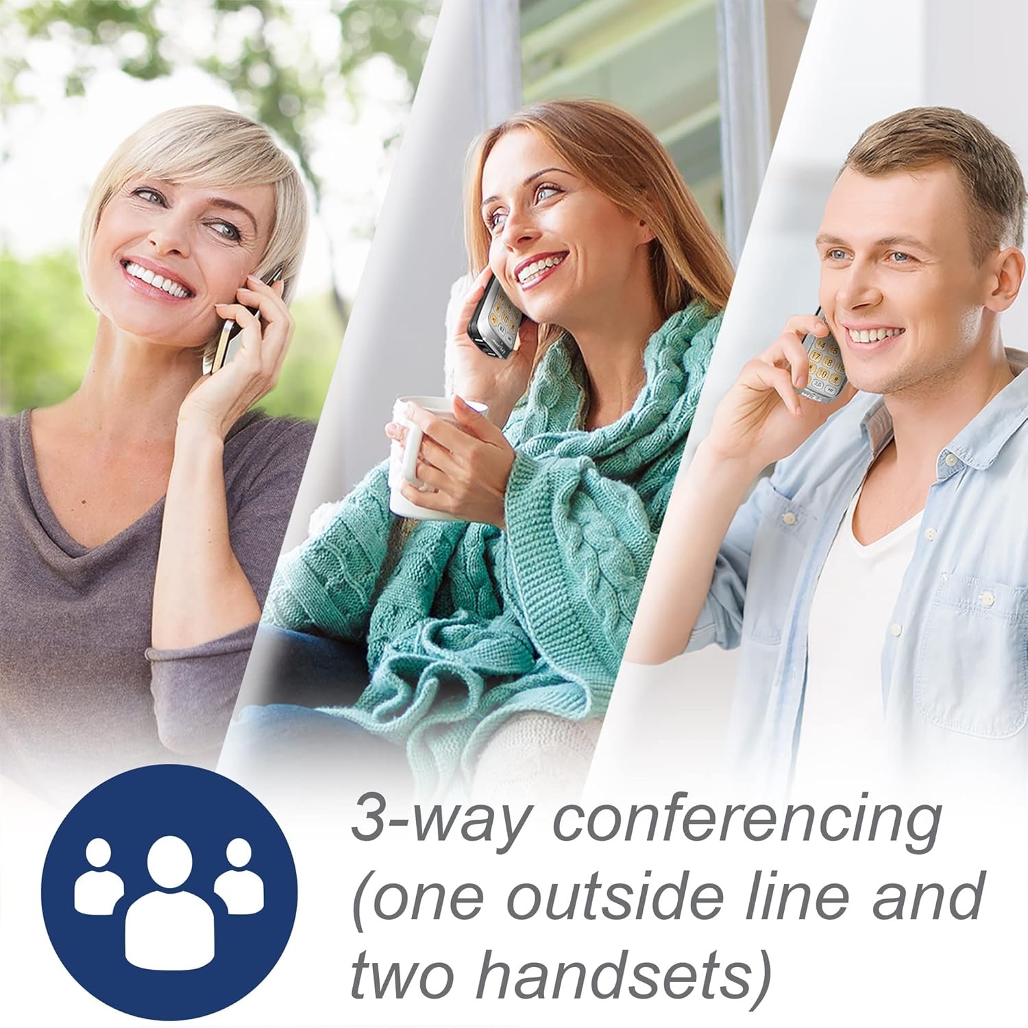 image:imageVTech VG2082 DECT 60 CordedCordless Phone System with 2 Handsets Digital Answering Machine Call Blocking Caller ID Large Backlit Display2 Handsets