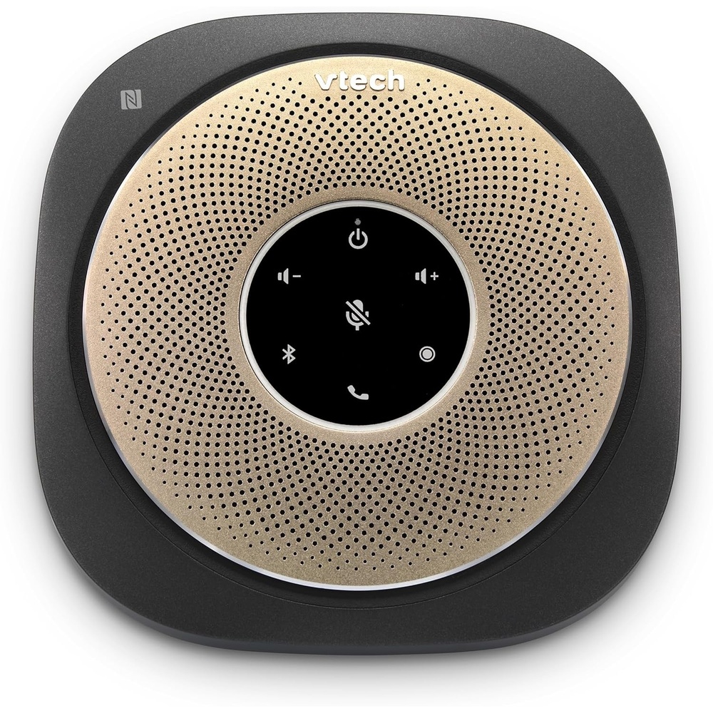 image:imageVTech VCS6012 Bluetooth Conference Speakerphone 360 Premium Voice Pickup with 6 Microphones Smart NFC Connect 24H Call Time with HD Audio Reverse Charging USB C Voice Assistant Home Office