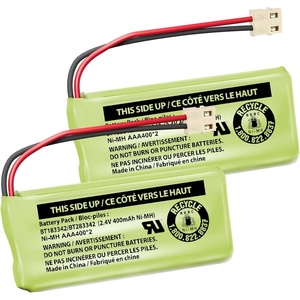 image:imageVTech Battery Pack Compatible with Most and ATampT DECT 60 Cordless Phone Handsets and Most Audio Baby Monitors NiMH Rechargeable Batteries Replacement Batteries BT183342BT283342 Pack of 32 Pack