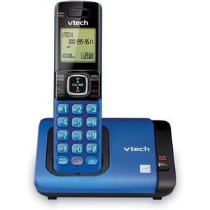 image:imageVTech CS6529 1Handset Cordless Phone with Answering Machine Caller IDCall Waiting DECT 60 Handset Speakerphone SilverBlack1 Handset Blue