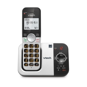 image:imageVTech Cordless Home Phone with Answering Machine  FullDuplex Speakerphone Large Backlit Display Big Buttons Caller ID Easy Setup  VG232Caller IDAnswering System