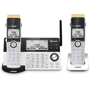 image:imageVTech IS81515 Super Long Range 5 Handset DECT 60 Cordless Phone for Home with Answering Machine 2300 ft Range Call Blocking Bluetooth Headset Jack Power Backup Intercom Expandable to 12 HS2 Handsets