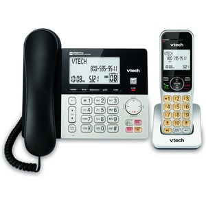 image:imageVTech VG2082 DECT 60 CordedCordless Phone System with 2 Handsets Digital Answering Machine Call Blocking Caller ID Large Backlit Display1 Handset